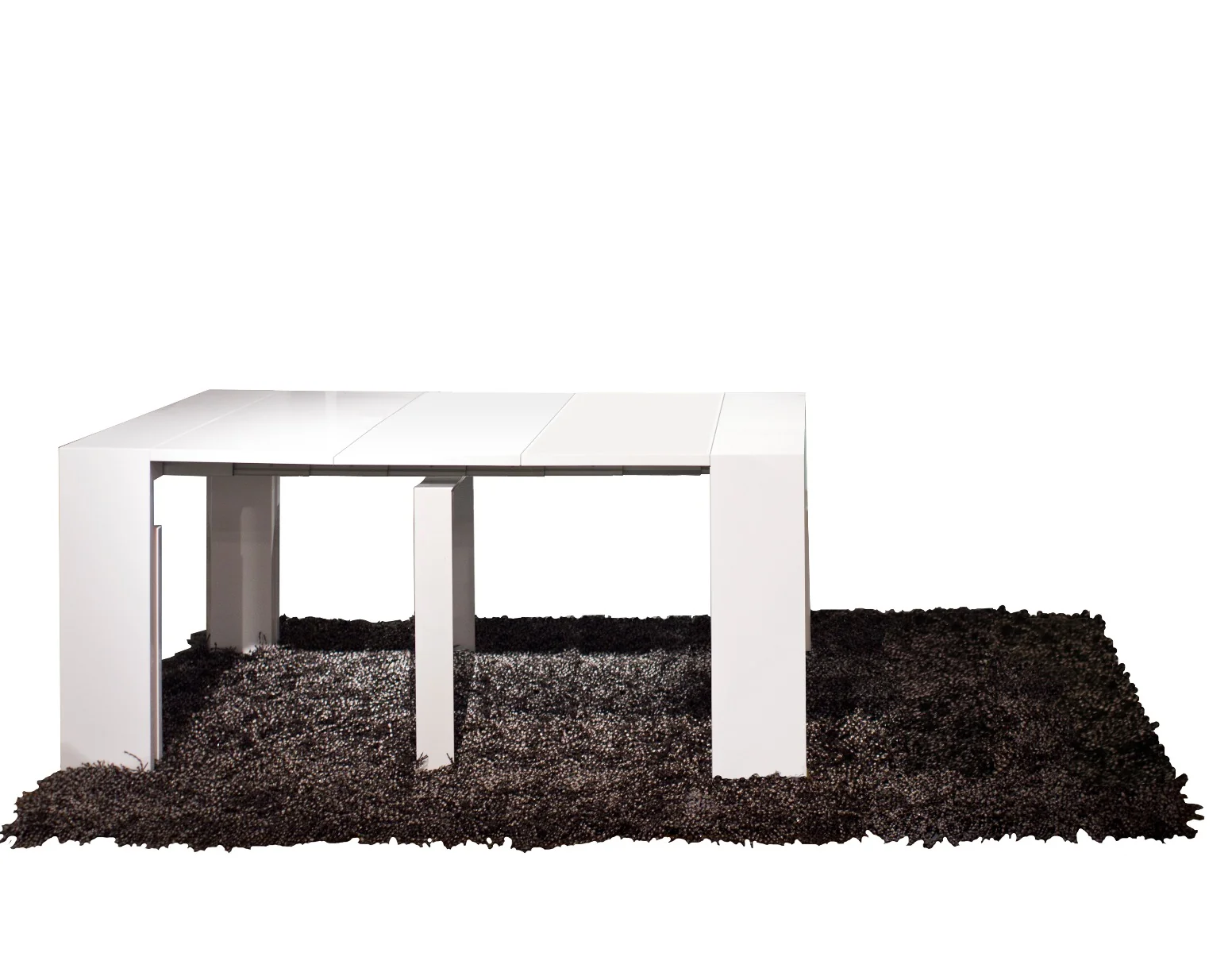 Bellini White Lacquer Dining Collection - 5 Extensions - Image 5