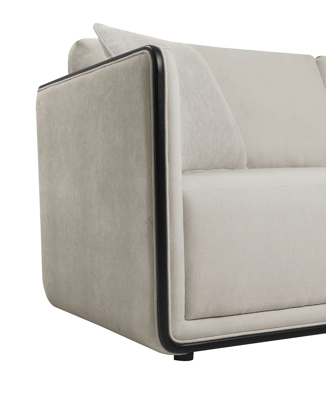 Benilde Swivel Chair Taupe Chenille - Image 5
