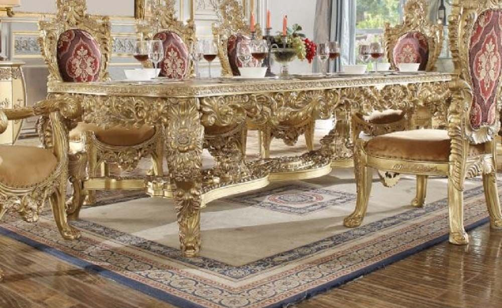 Bernadette DN01470 Gold Finish Dining Table by Acme - Image 2