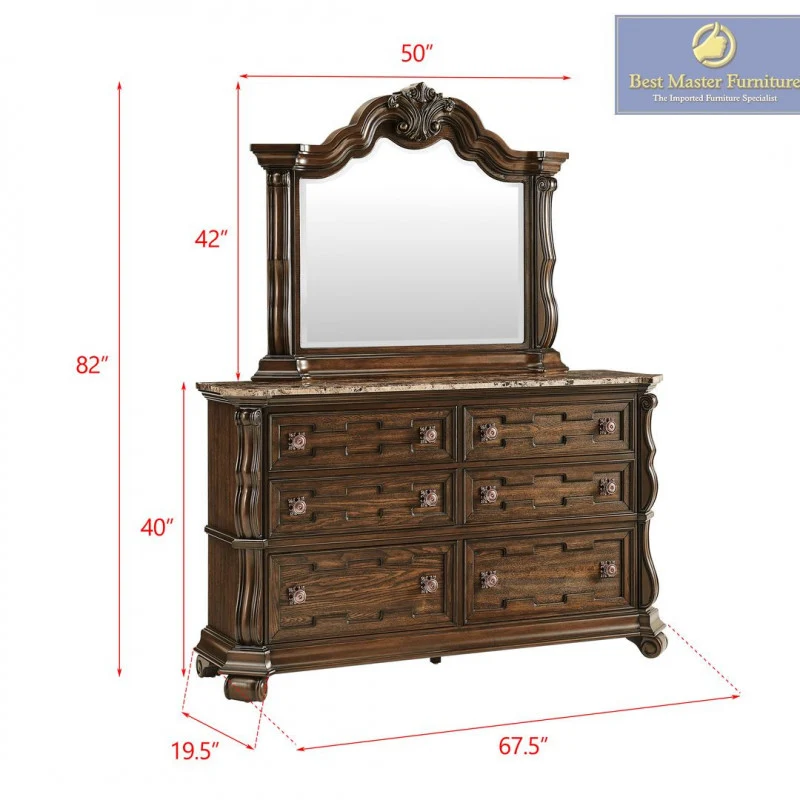 Best Master B5000 Traditional Bedroom Set - Image 21