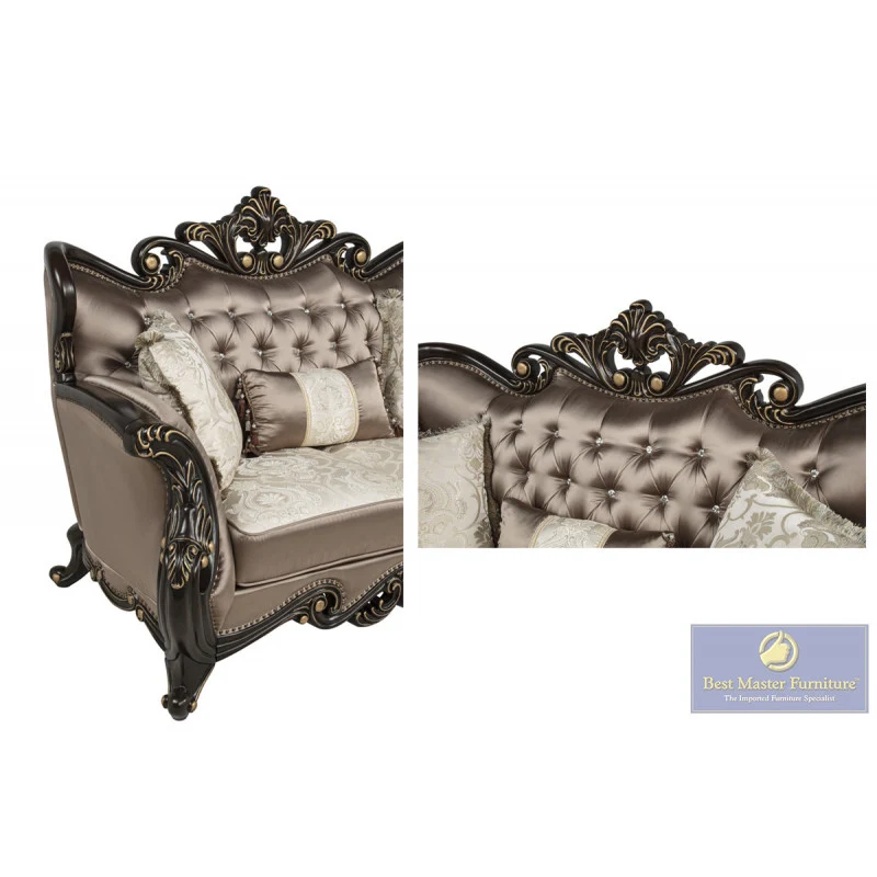 Best Master TLR01 Traditional 2 Pc Sofa Set - Image 5