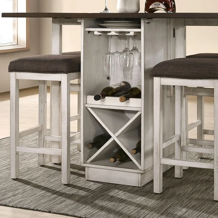 Bingham CM3168BR Dining Set - Farmhouse Design - Drop Leaves - Image 5