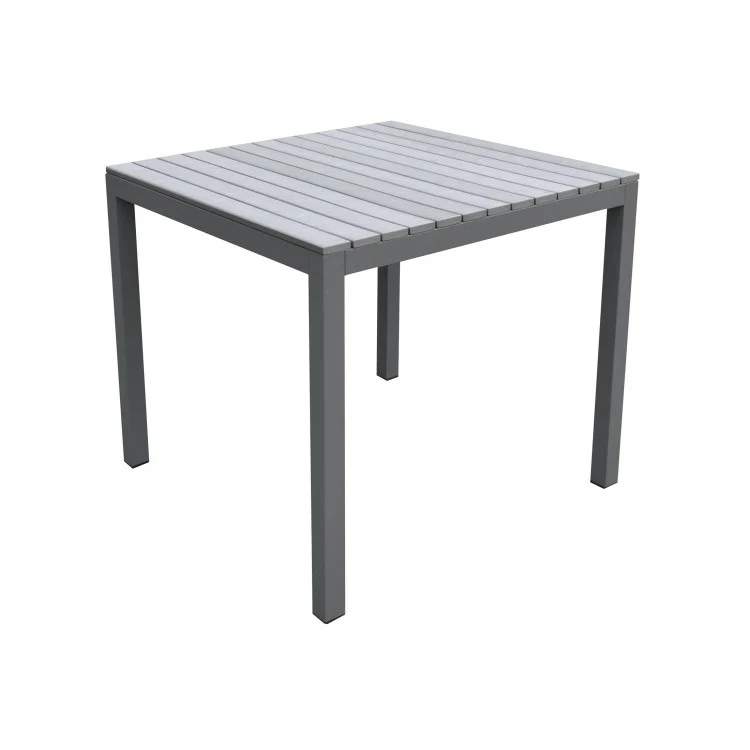 Bistro 5 Pc Dining Set Grey Powder Coated Finish - Image 4