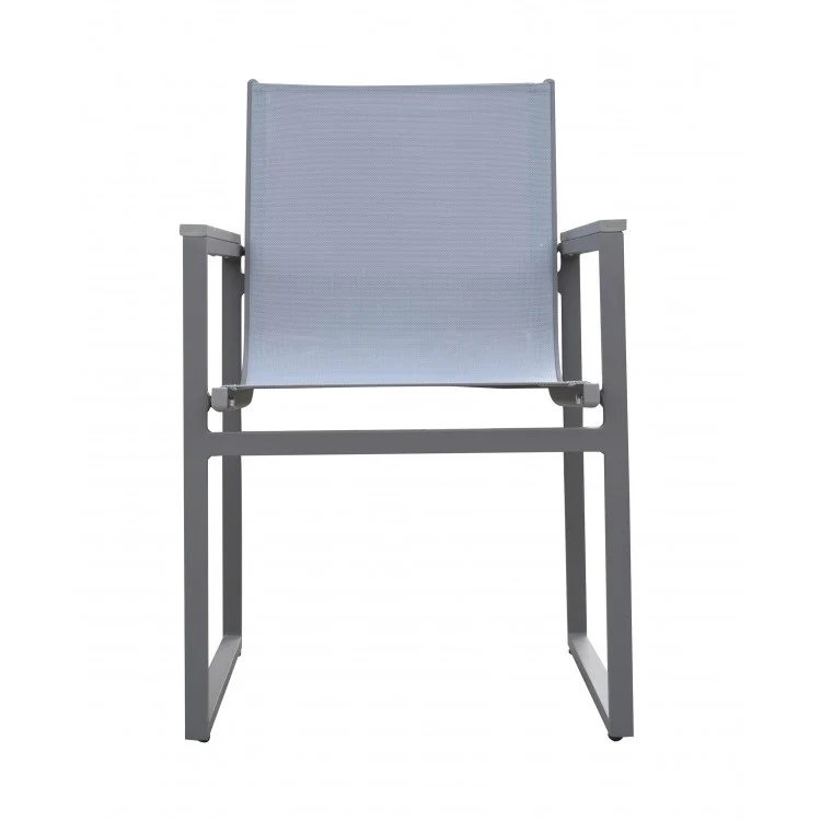 Bistro 5 Pc Dining Set Grey Powder Coated Finish - Image 7