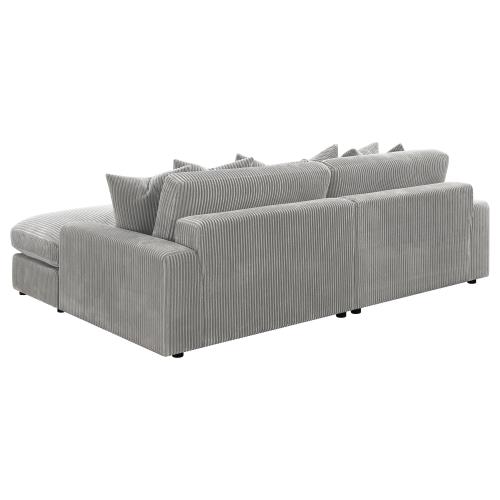 Blaine 2 Pc Reversible Sectional - Fog or Sand - Image 5