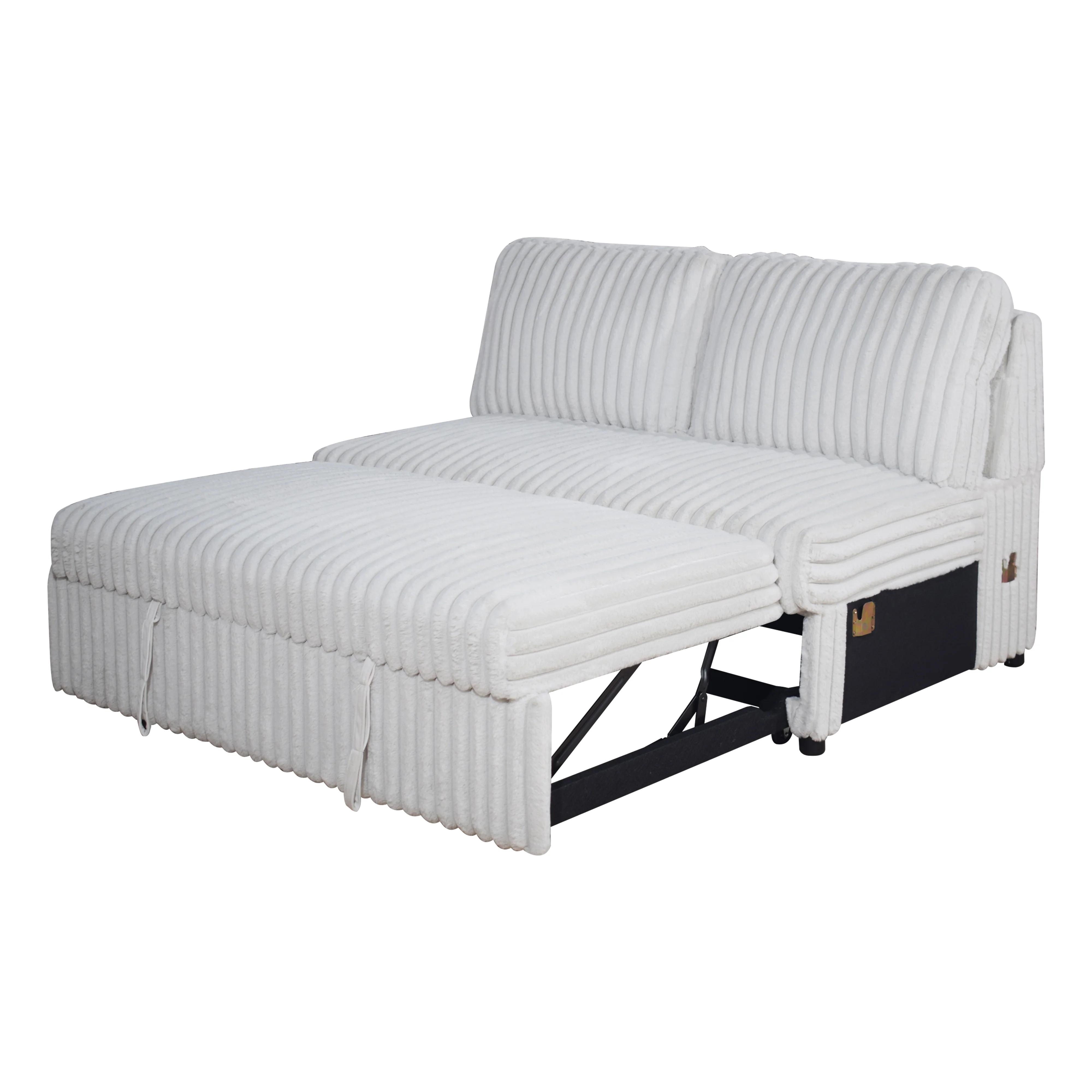 Bliss Stationary Sectional Sleeper Mist Gray - Image 6
