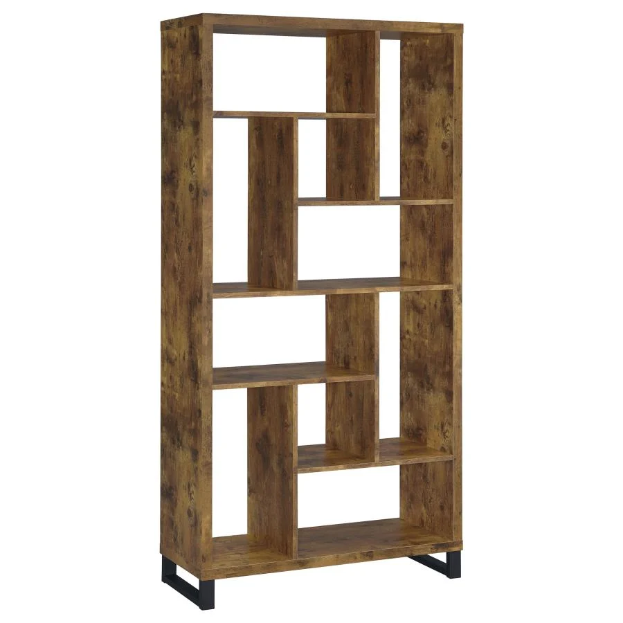 Delwin Rustic Nutmeg Bookcase 801236 - Image 2