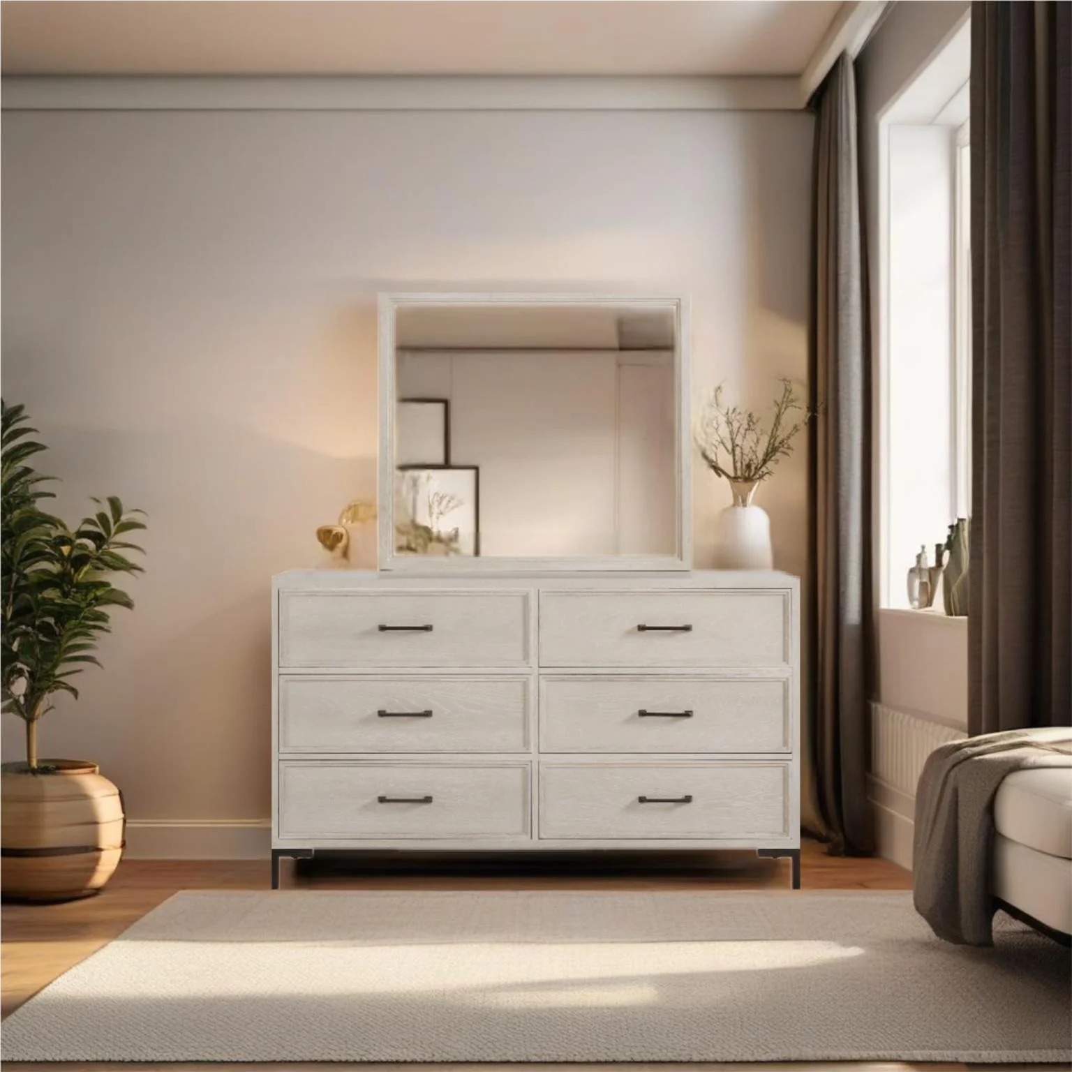 Bradley F7210 Antique White Bedroom Set - Image 5