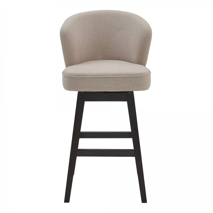 Brandy 26" & 30" Bar Stool - Gray or Tan Fabric - Image 11