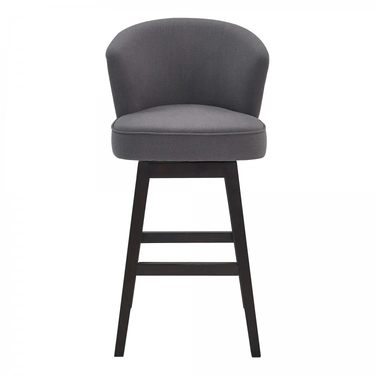 Brandy 26" & 30" Bar Stool - Gray or Tan Fabric - Image 3