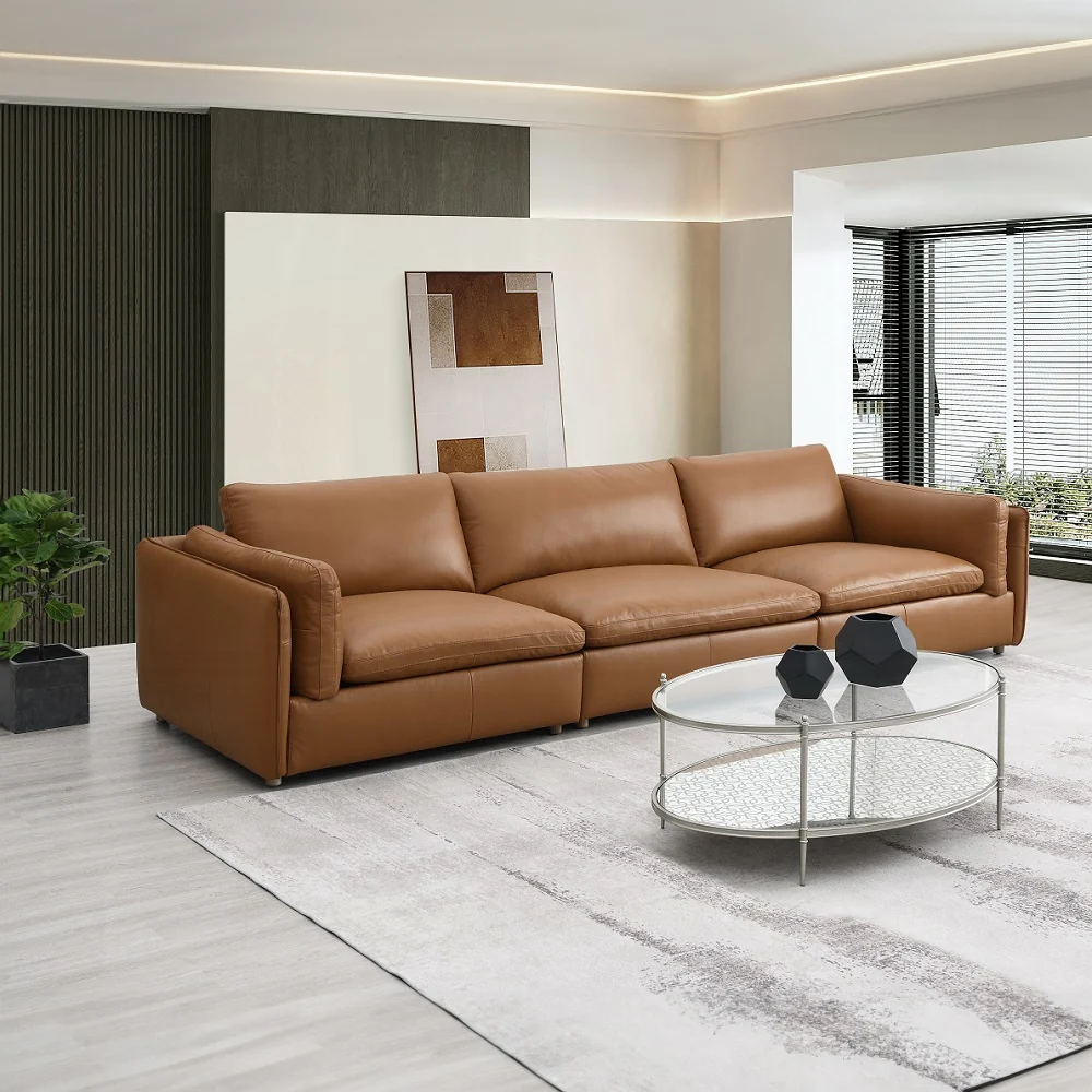 Brighton Top Grain Leather Modular Sectional - Image 10