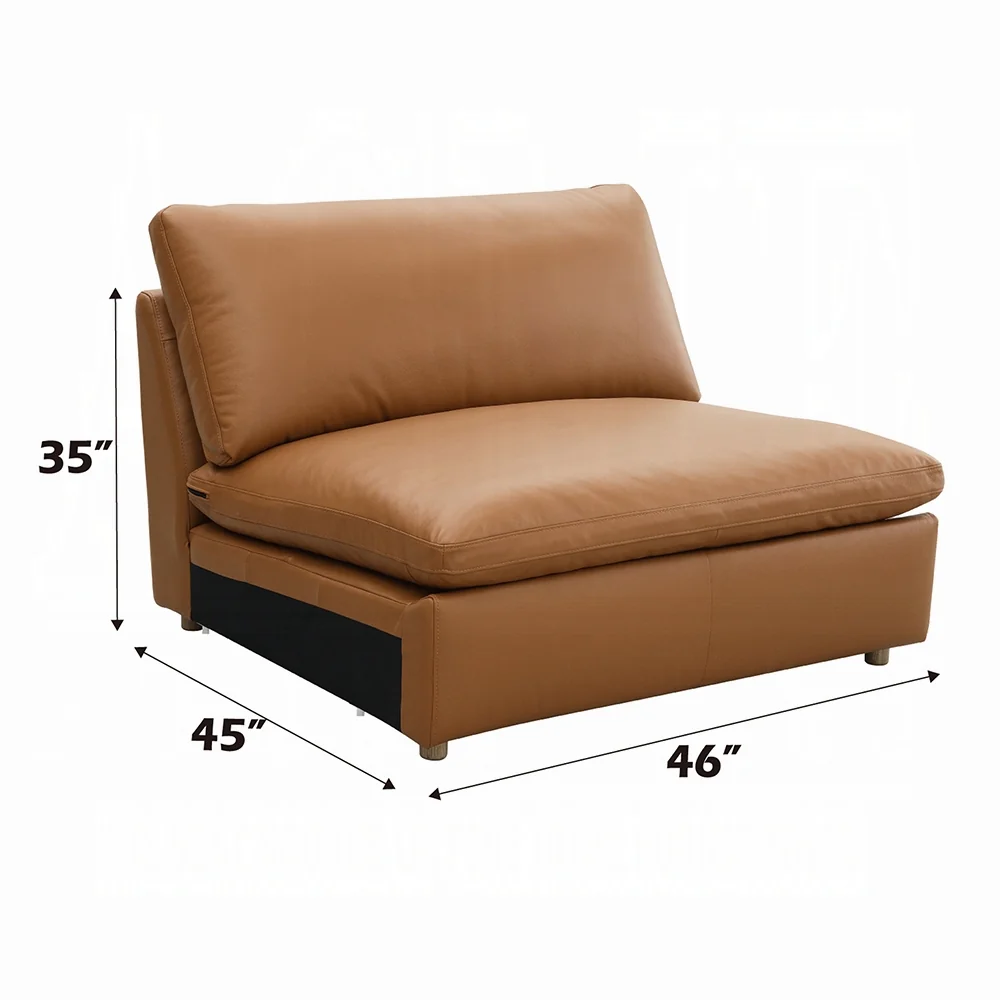 Brighton Top Grain Leather Modular Sectional - Image 14