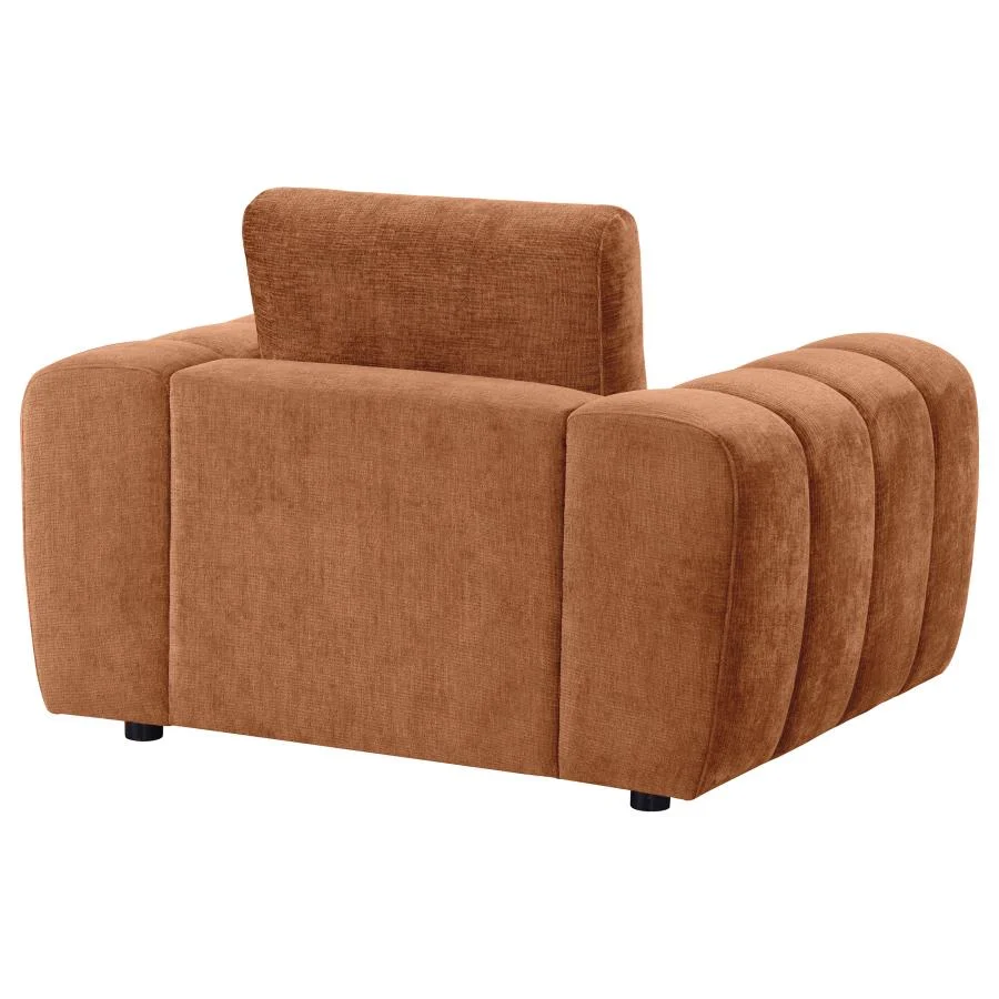 Burnette Burnt Orange Accent Chair 504953 - Image 7