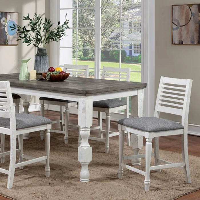 Calabria Antique White Two Tone Dining Collection - FOA3908PT - Image 2