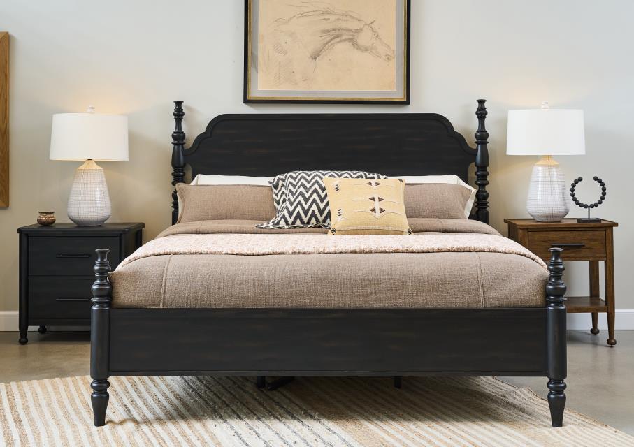 Calhoun Ebony Whisky Oak Poster Bed Collection - Image 2