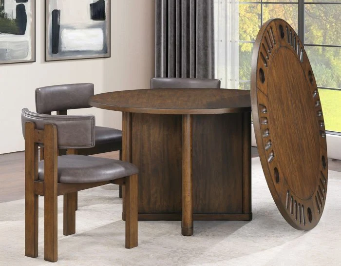 Cambridge 6 Pc Dining Table Removable Game Top - Image 5