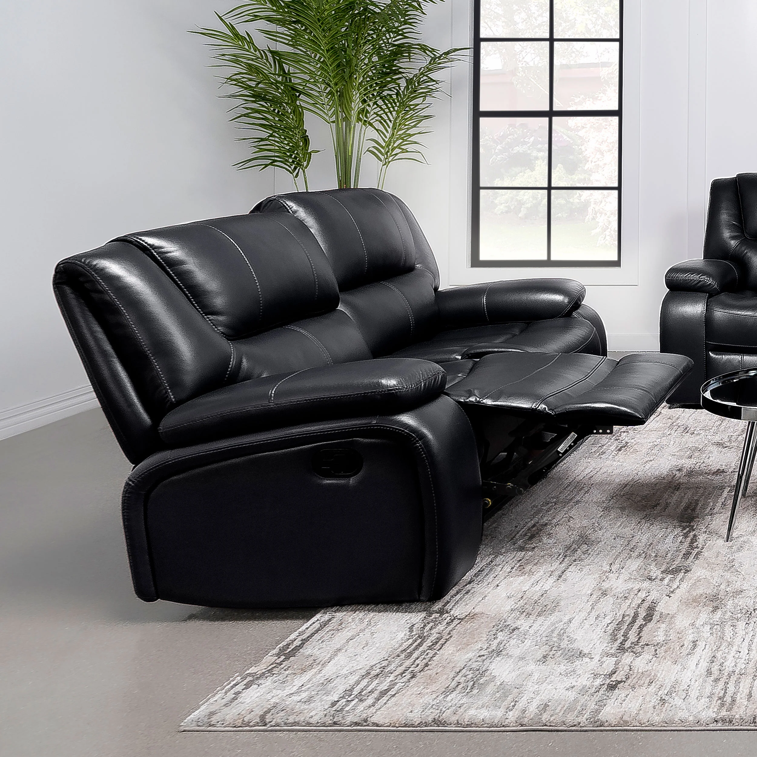 Camila Motion Living Room Set - Black or Red - Image 8