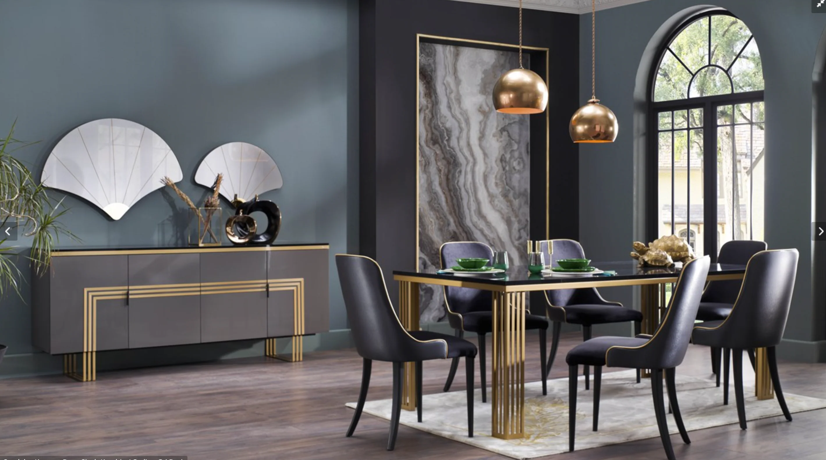 Carlino 7 Pc Modern Dining Collection - Image 2