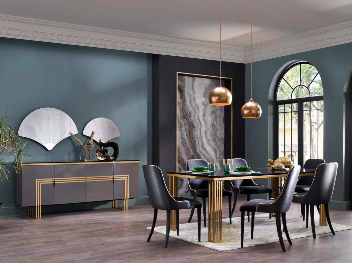 Carlino Marble Top Dining Collection by Bellona - Image 2