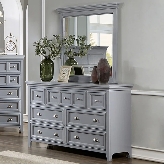 Castlile 4 Pc Bedroom Collection FOA - Gray or White - Image 8