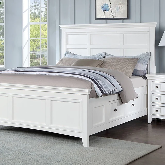 Castile 4 Pc White Bedroom Set - Image 2