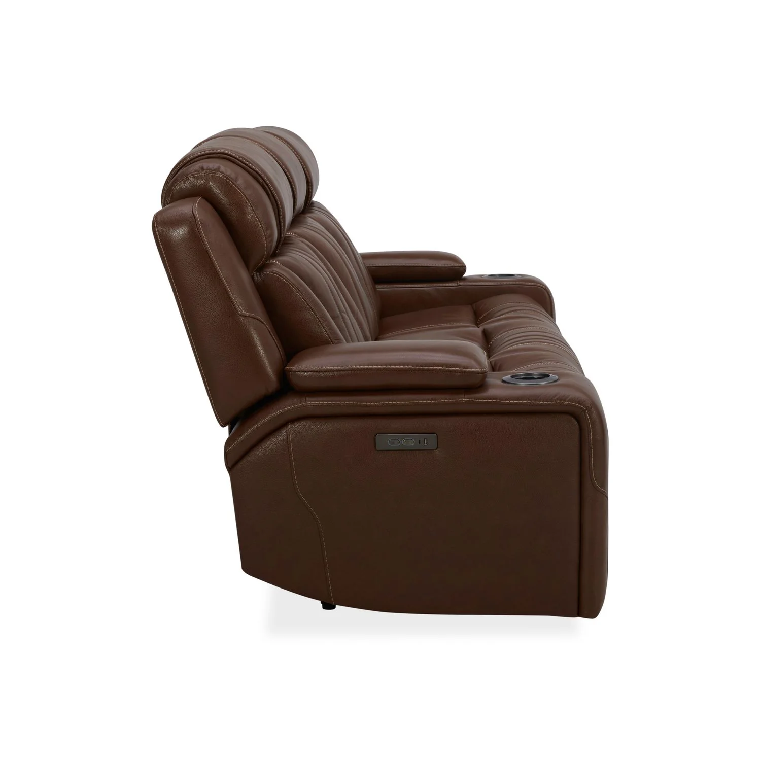 Caswell Sofa & Loveseat Leather Chestnut - Image 8