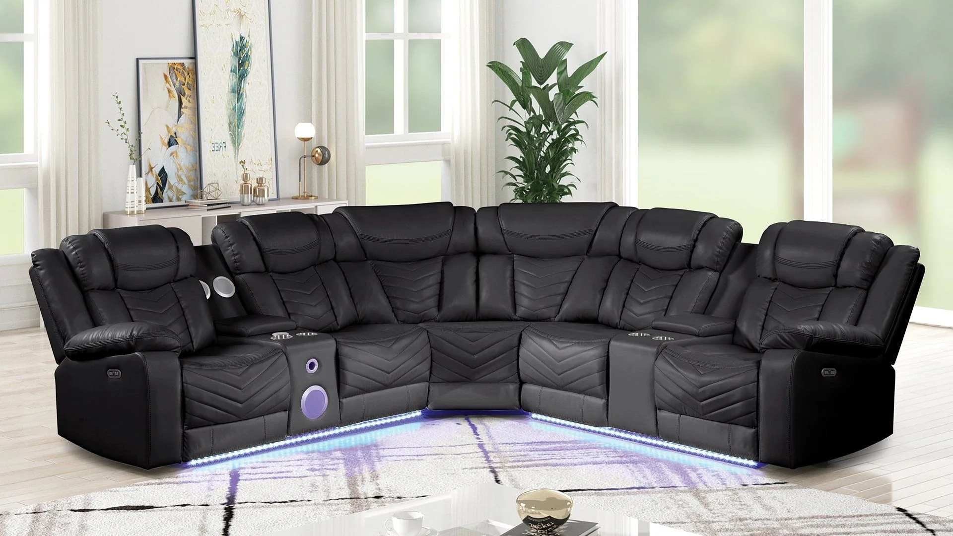 Challenger Power Motion Sectional - 3 Colors - Image 5