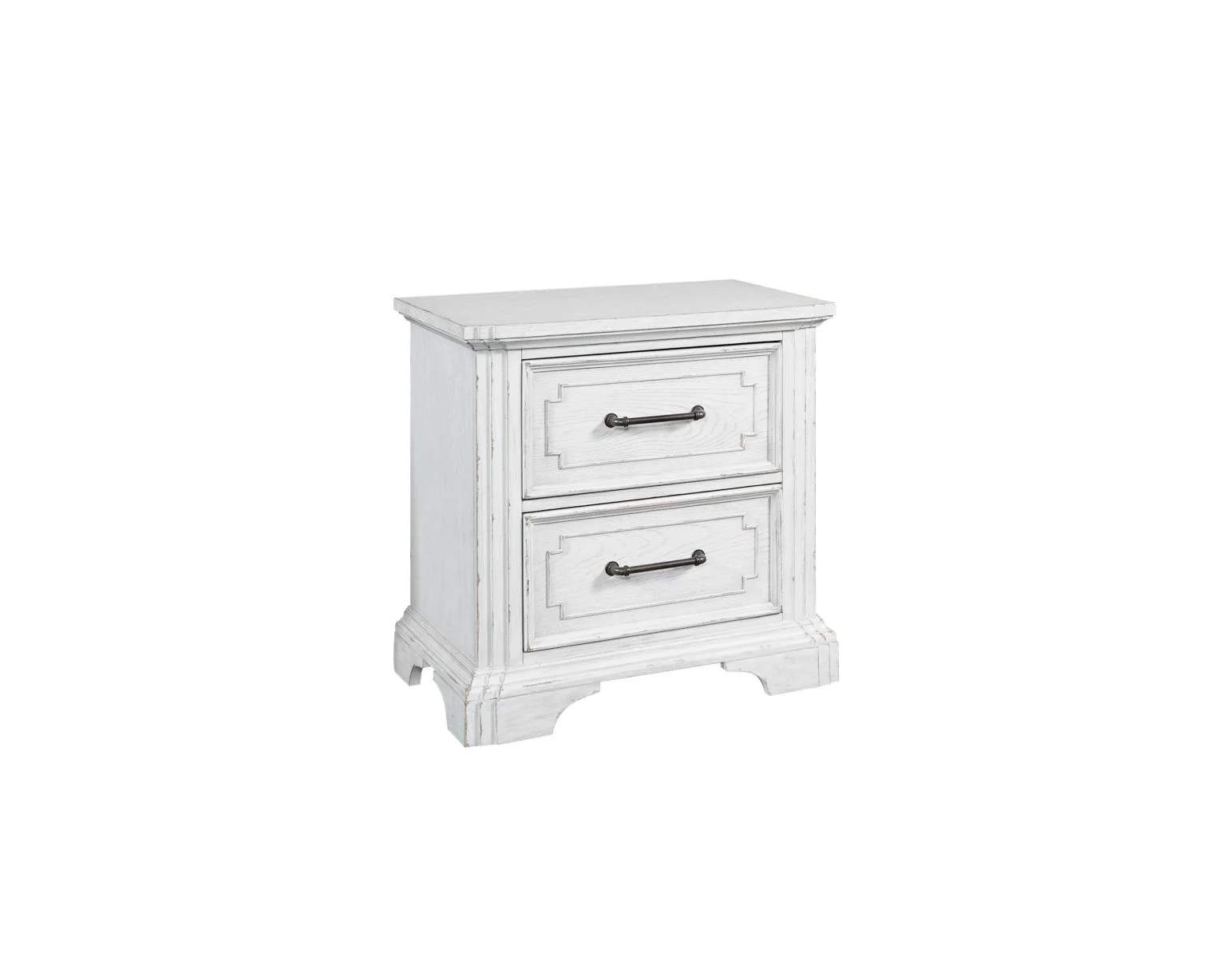 Clara 4 Pc Distressed White Finish Bedroom Set - Image 14