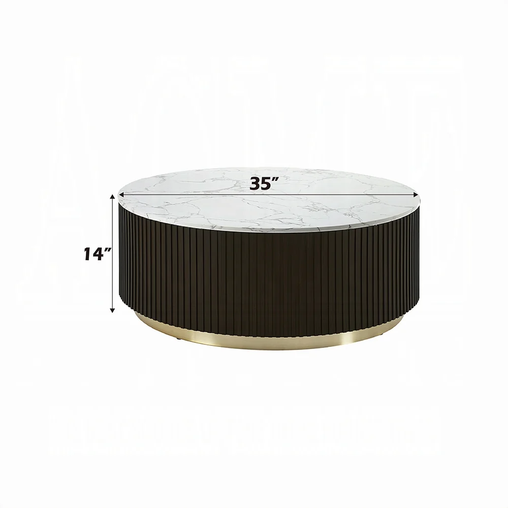 Clayten LV03945 Marble Top Occasional Tables - Image 5