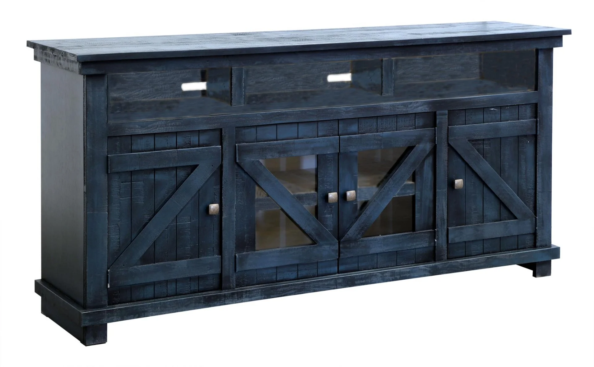 Cleveland 64" TV Stand - True Blue Finish