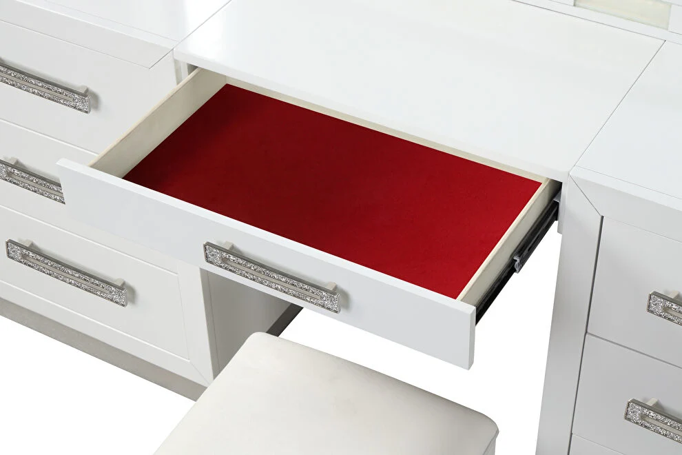 Coco Vanity Set w/Mirror & Stool - Image 3