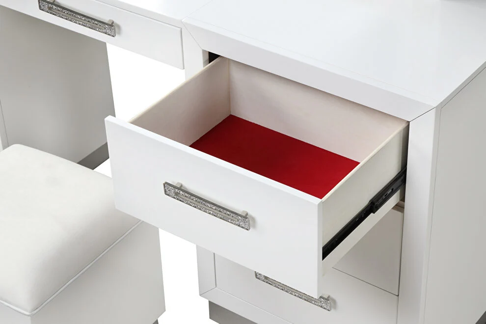 Coco Vanity Set w/Mirror & Stool - Image 4