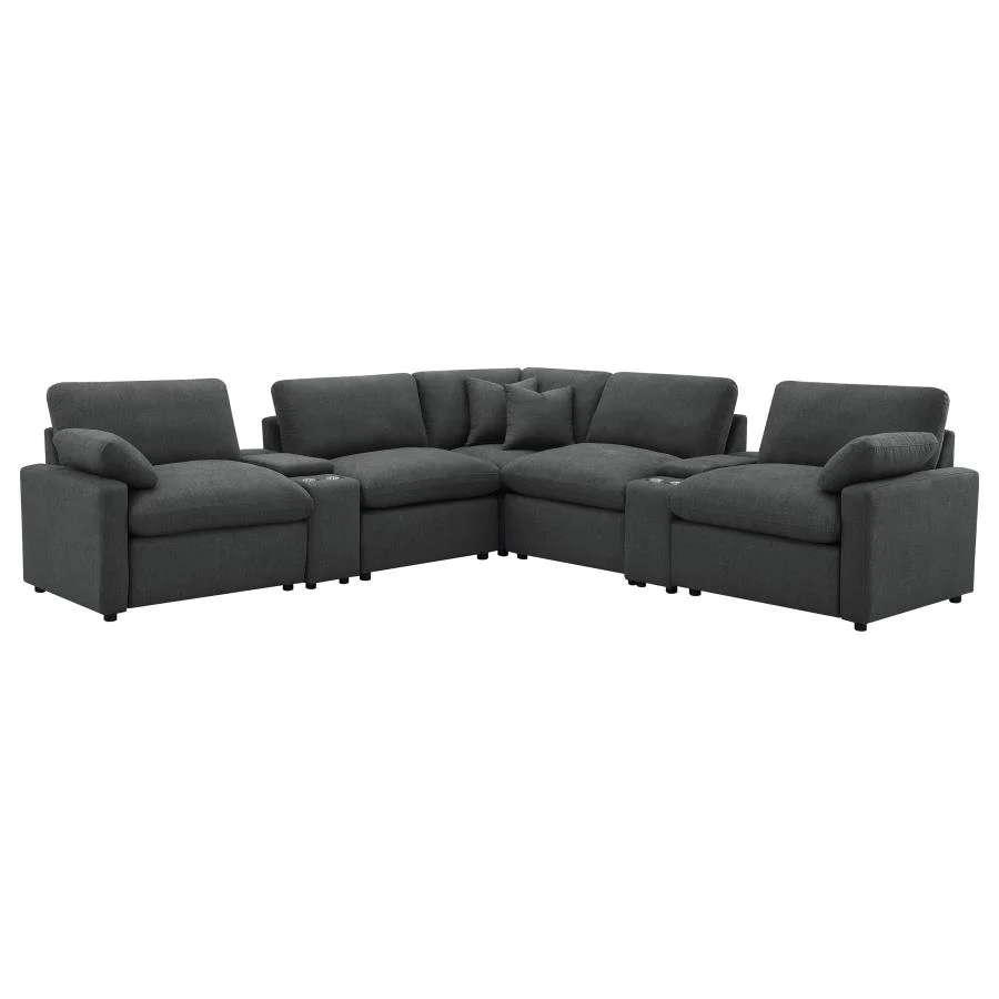 Collins Modular 7 Pc Power Sectional - Image 6
