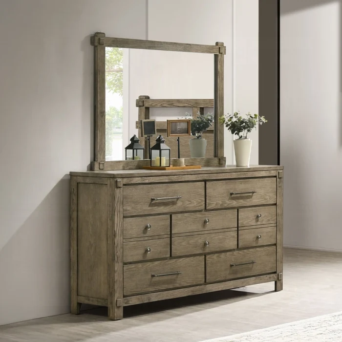 Colton Antique Oak 4 Pc Bedroom Set - Image 13