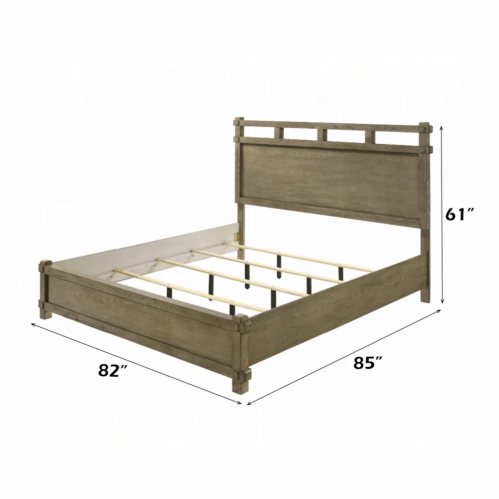 Colton Antique Oak 4 Pc Bedroom Set - Image 6