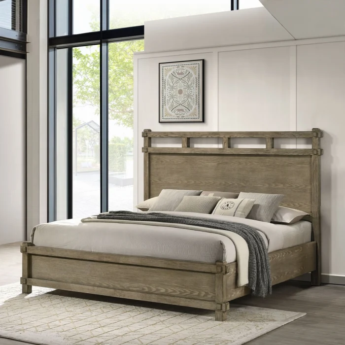 Colton Antique Oak Queen Bed BD05292Q
