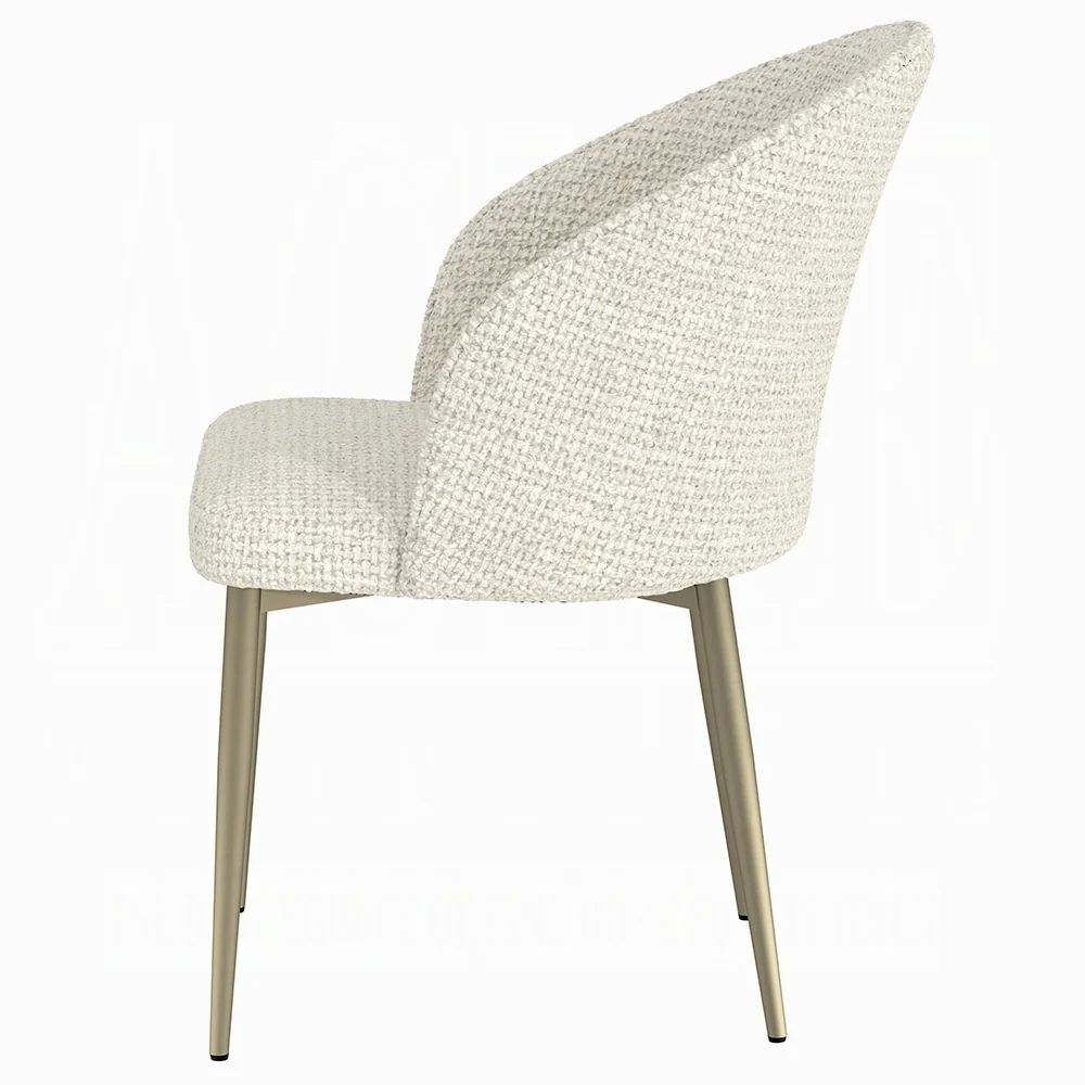Cora White Side Chair DN04297 - Set of 2 - Image 4