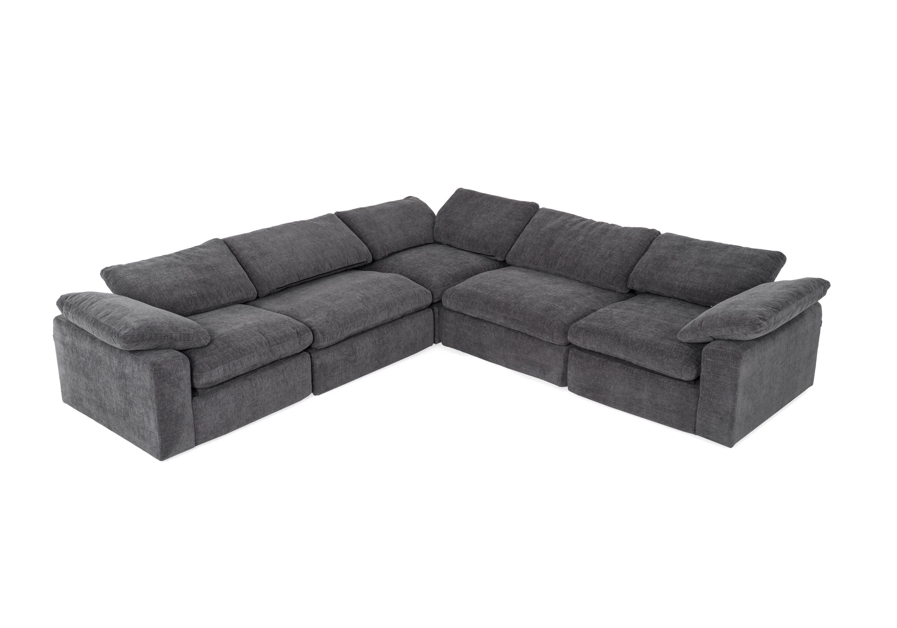 Corinth Modern Sectional Sofa w/3 Power Recliners - Image 3