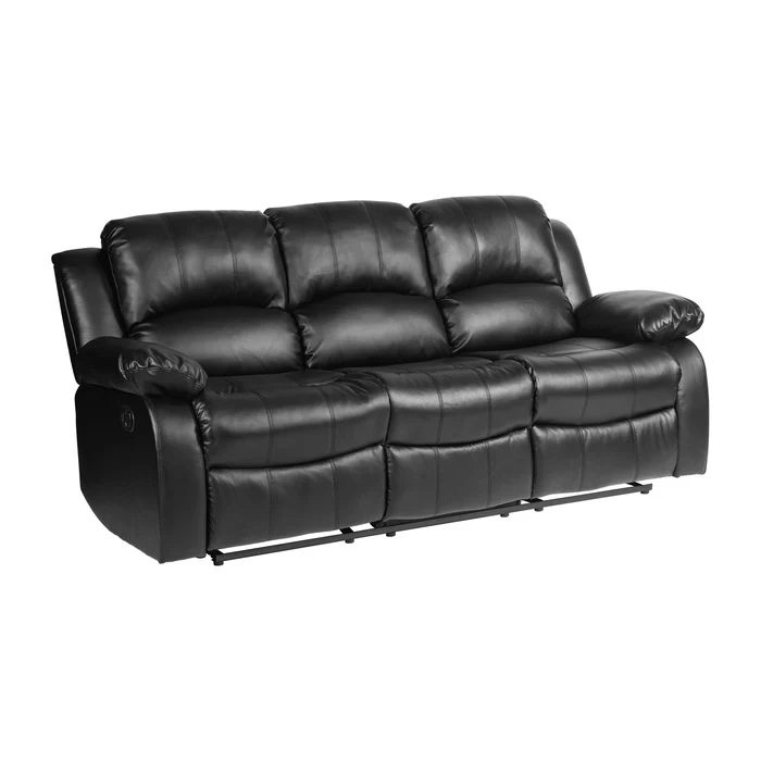 Cranley 9700BLK Faux Leather Sofa Set by Homelegance - Image 3