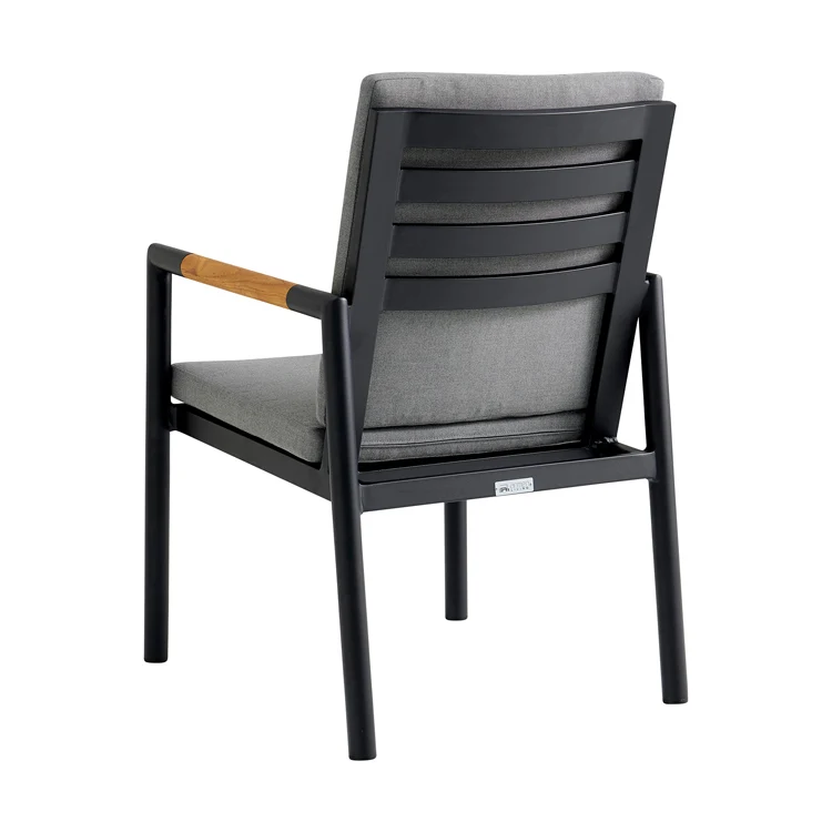 Armen Living Crown 5 Pc Set - Black Aluminum - Image 5