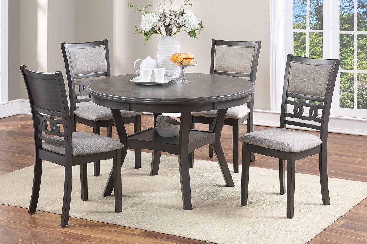 Culver 5 Pc Dining Set F2564 - Grey or Walnut Finish