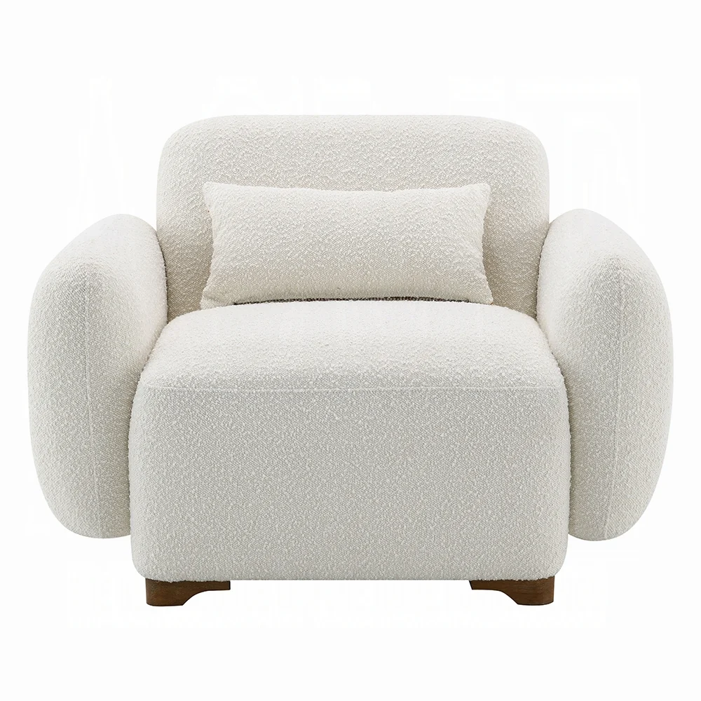 Darius Beige Boucle Chair LV04542 - Image 3