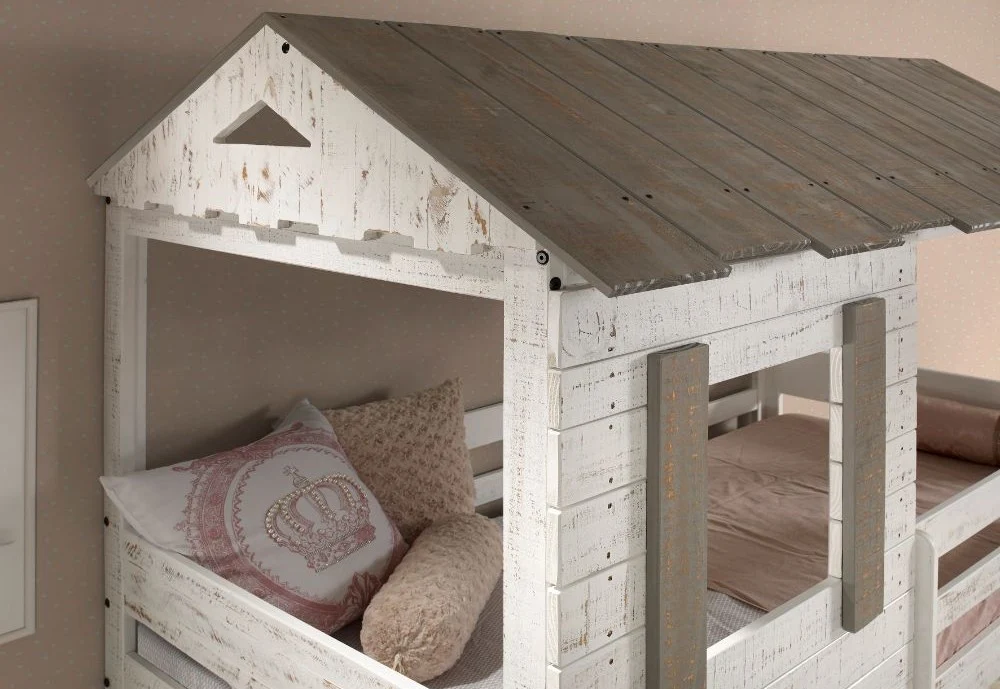 Darlene Bunk Bed 38135 - Rustic White - Image 3