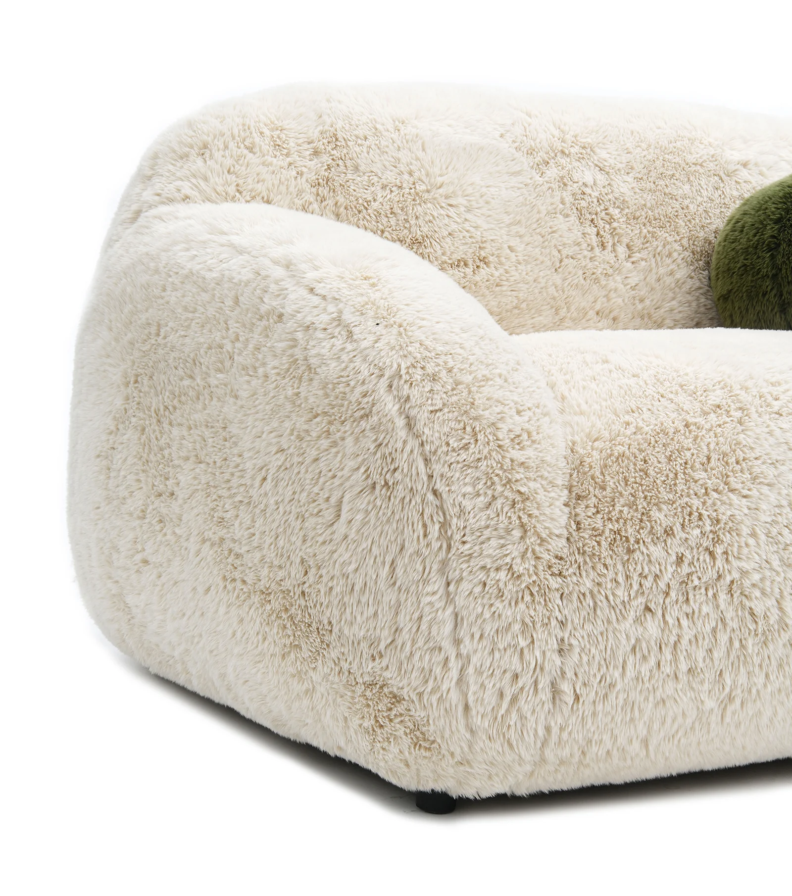 Darwen 2 Pc Faux Fur Sofa Set - 4 Colors - Image 5