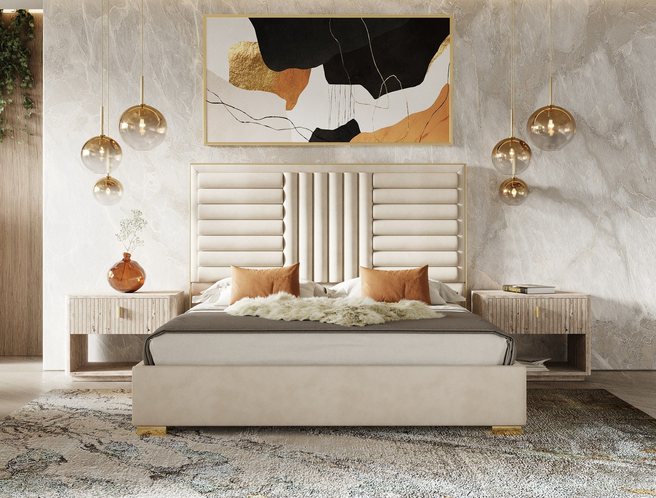 Daystar Roma 5 Pc Bedroom Collection by VIG - Image 2