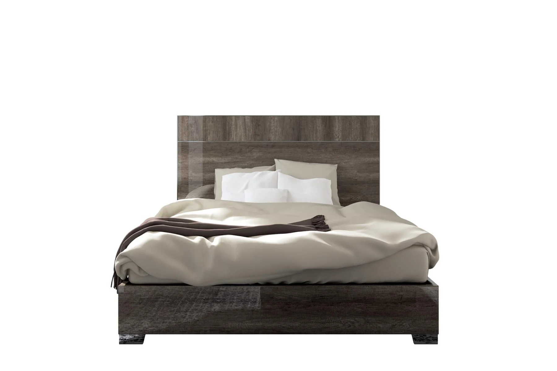 Dea High Gloss Oak Bedroom Collection - Made in Italy - Image 6