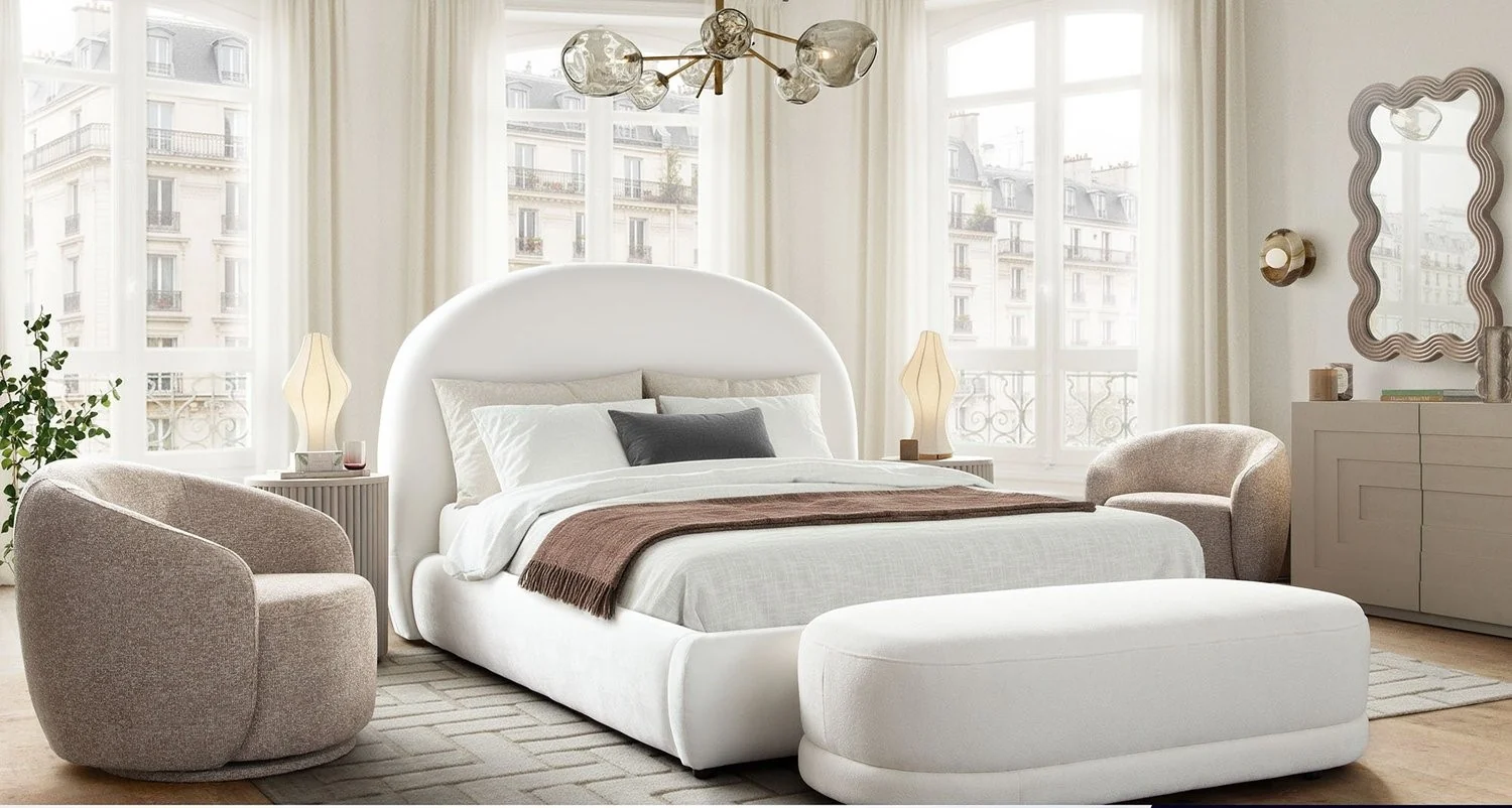 Diamond Sofa Fox King White Platform Bed