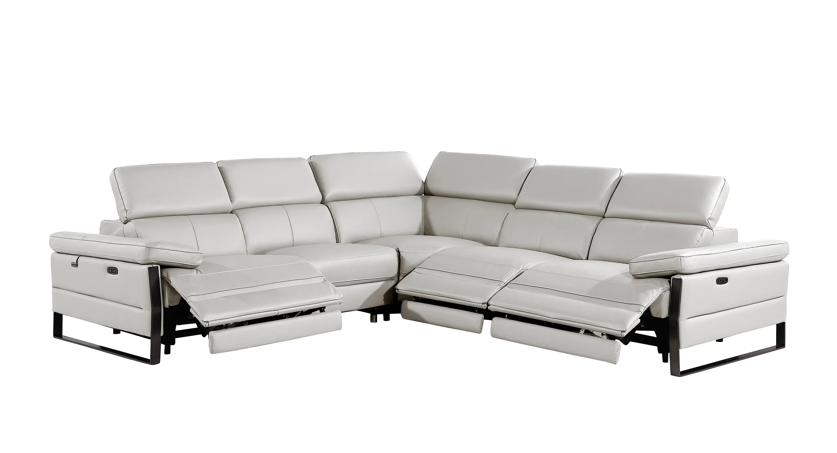 Divanitalia 1246 Power 5 Pc Sectional - Image 2
