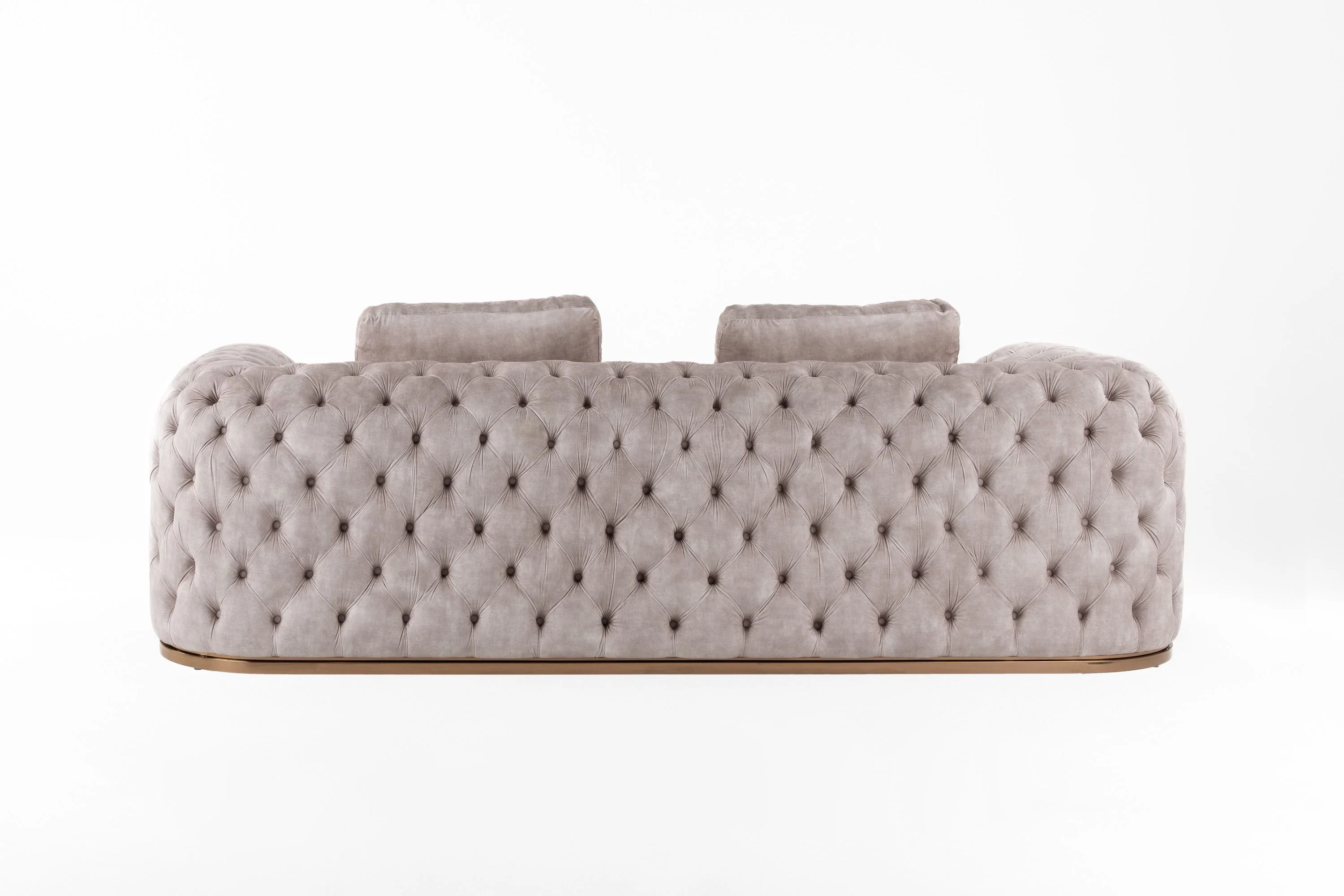 Divani Casa Dosie - Transitional Beige Velvet Sofa - Image 6