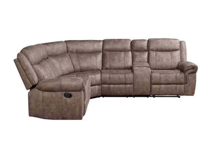 Dollum LV00397 Sectional by Acme - Chocolate or Gray - Image 4